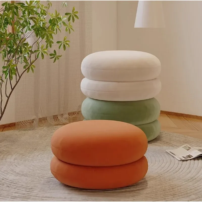 Creative Burger Stool Simple Living Room Sofa Footstool Household Small Low Seat Door Shoe Changing Bench Fitting Room Stool