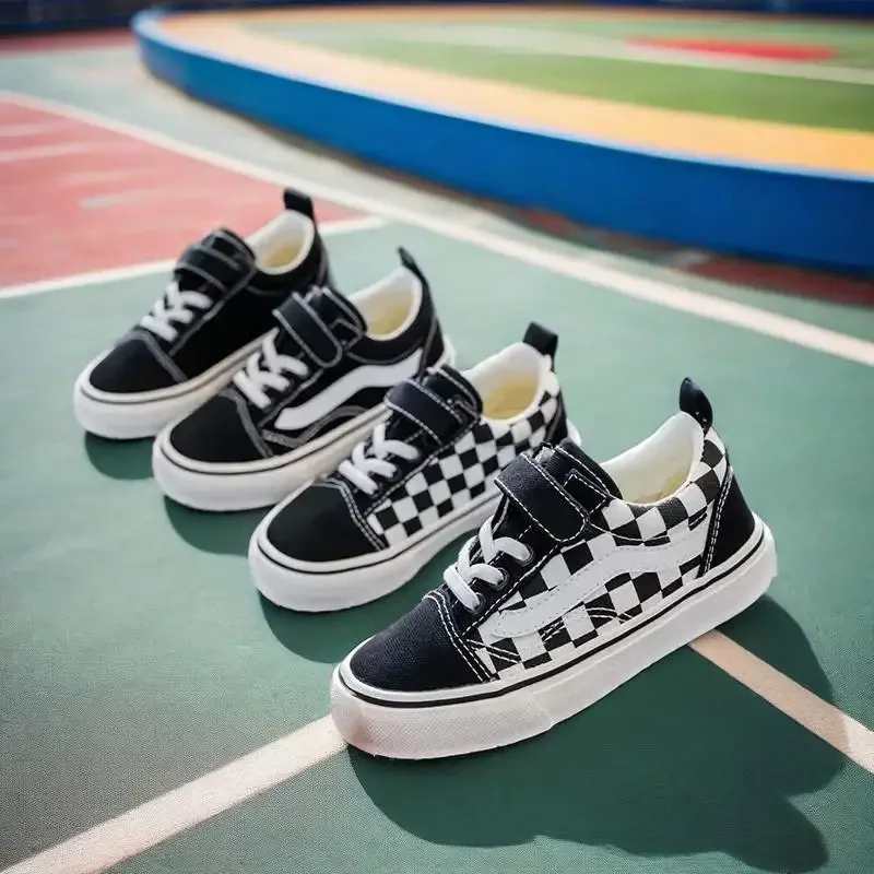 2025 حذاء قماش جديد للأطفال في سن المراهقة بنين موضة أحذية رياضية بنات حذاء كاجوال الطلاب الصغار لينة الراحة أسفل الرياضة احذية الجري #5