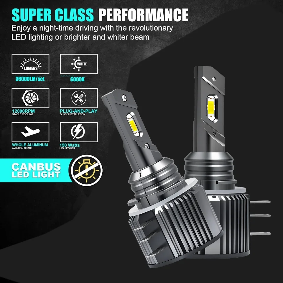 Led DRL Headlight High Low Bulbs -reduce causing errors For Ford Transit MK8 2014 2015 2016 2017 2018 2019 2020 2021 2022 2023