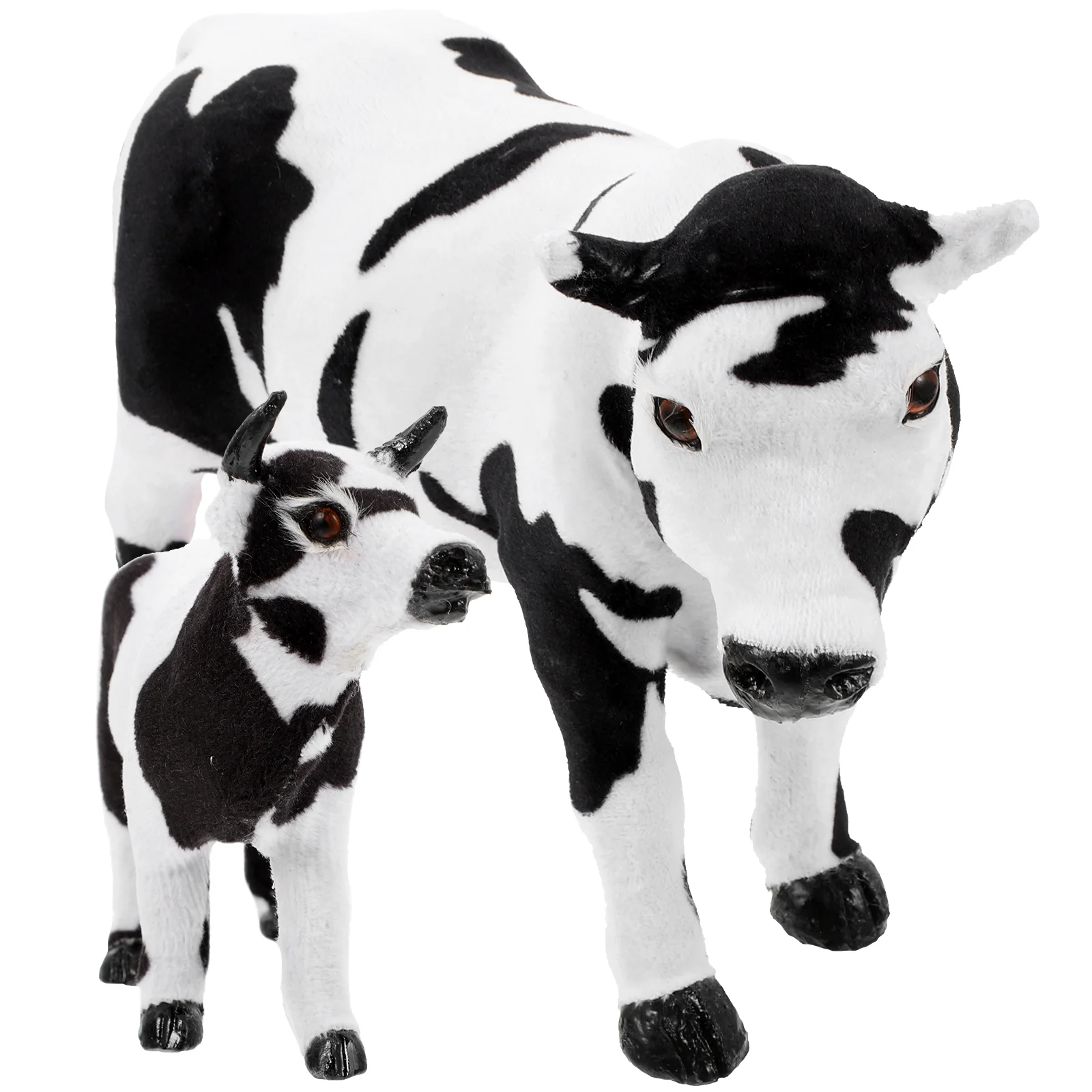 

2 Pcs Astetic Room Decor Sand Table Decoration Cake Decorating Dairy Cow Model Decors