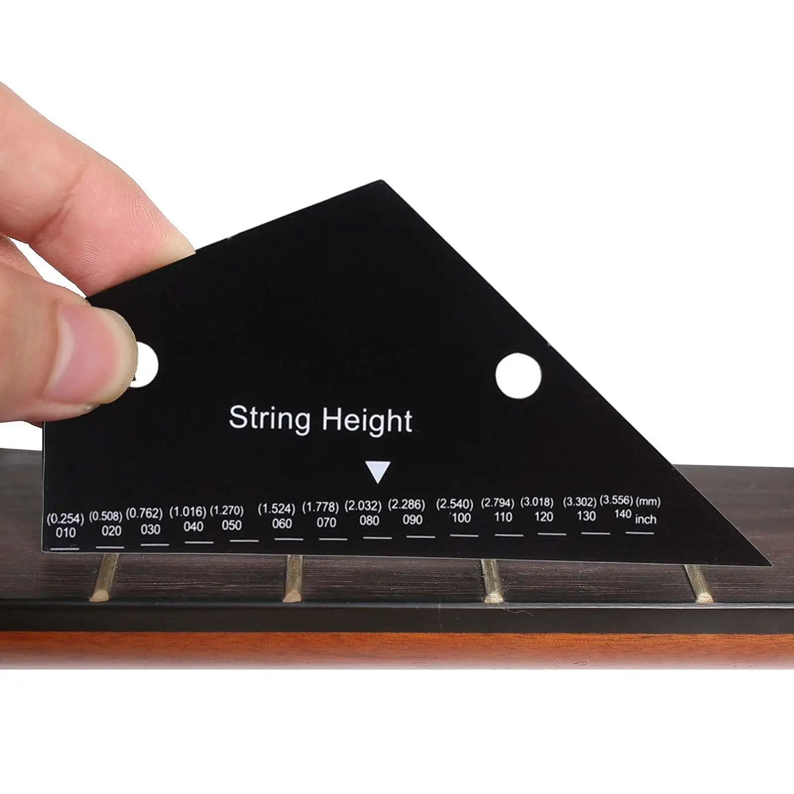 Guitar Ruler Guitar Fret Rocker Easy to Use Guitarist Gift String Height Gauge Measuring Tool for Acoustic Guitar Accessories