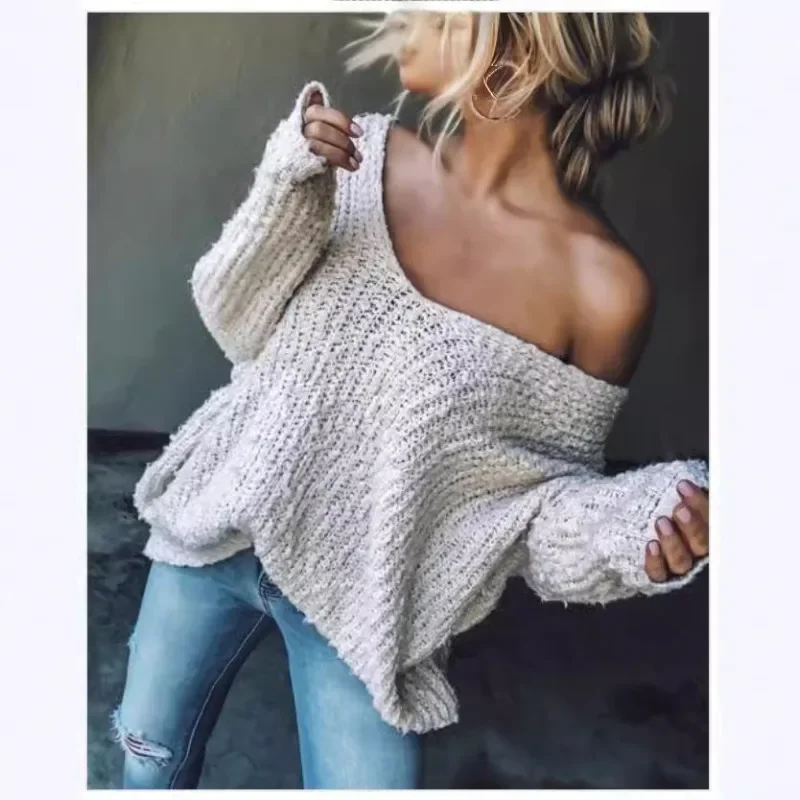 

2025 Fashion New Solid Color Top Female Hoodie with Hat Coat Knitted Sweater Female Clothing