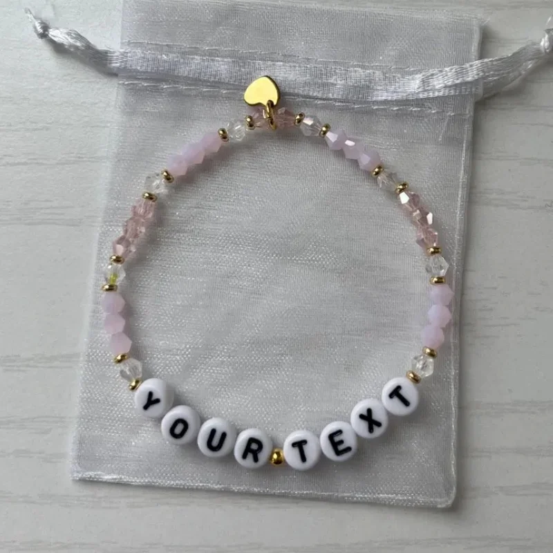 Customized name, text, personalization, bead friendship letters y2k handmade bracelet