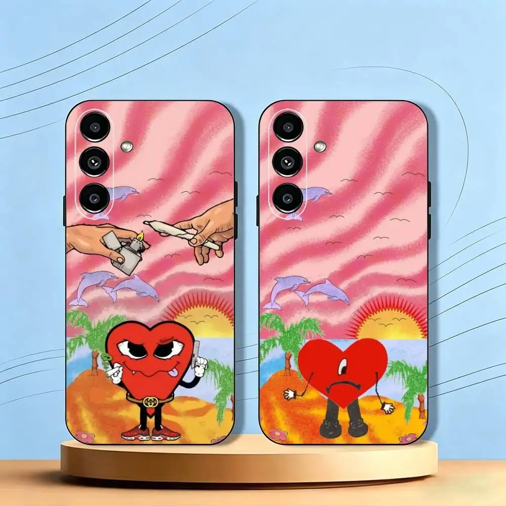 Hot Singer B-Bad B-Bunny  Phone Case For Samsung Galaxy A73,A72,A71,A70,A53,A52,A51,Others Soft Black Cover Gift