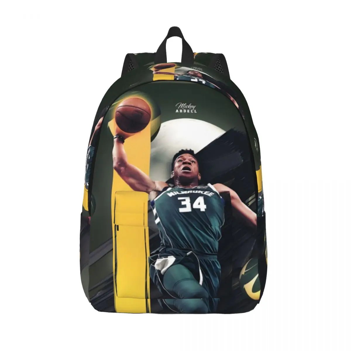 

G-Giannis Antetokounmpo New Fashionable Pattern School Bag Print Lightweight Backpack 15.7in 17.7in