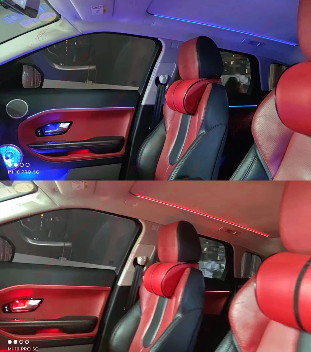 Symphony Atmosphere Light Ambient Light For Land Rover Evoque 2015-2018 10/64 color LED Interior Lighting Decorative Lamp