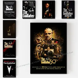 Classic Movie The Godfather Poster Canvas Prints for Bedroom Large Wall Art Picture Perfect for Home and Office Decor