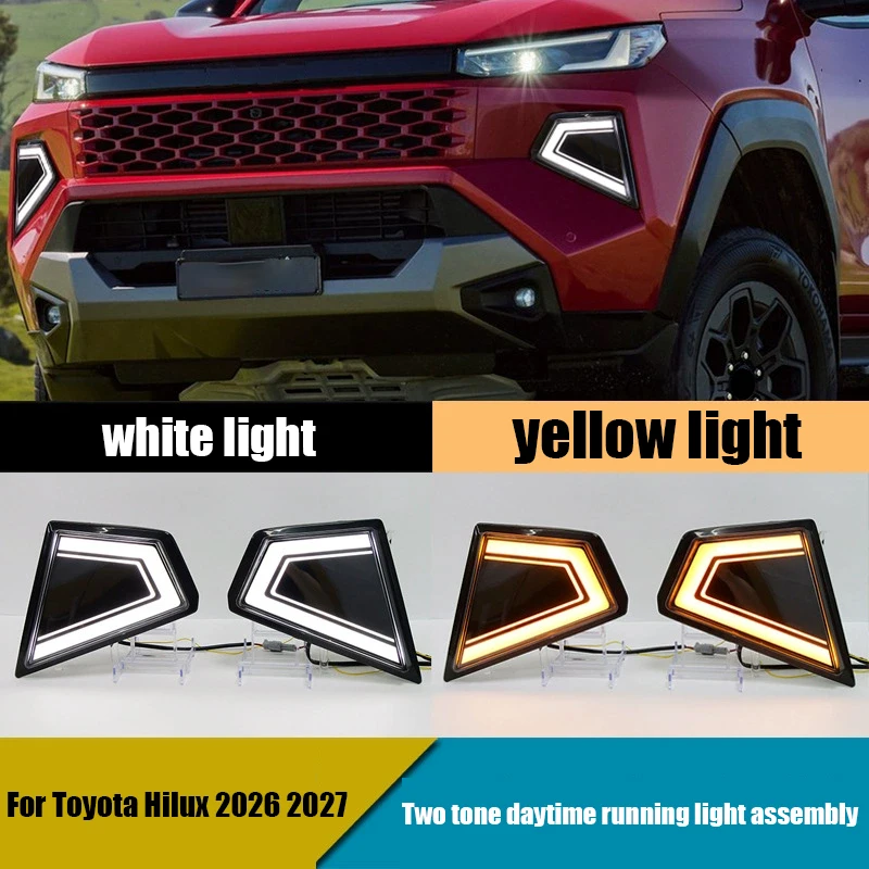 For Toyota Hilux AN220 2026 2027 Suitable for high-end version daytime running light assembly C-shaped style