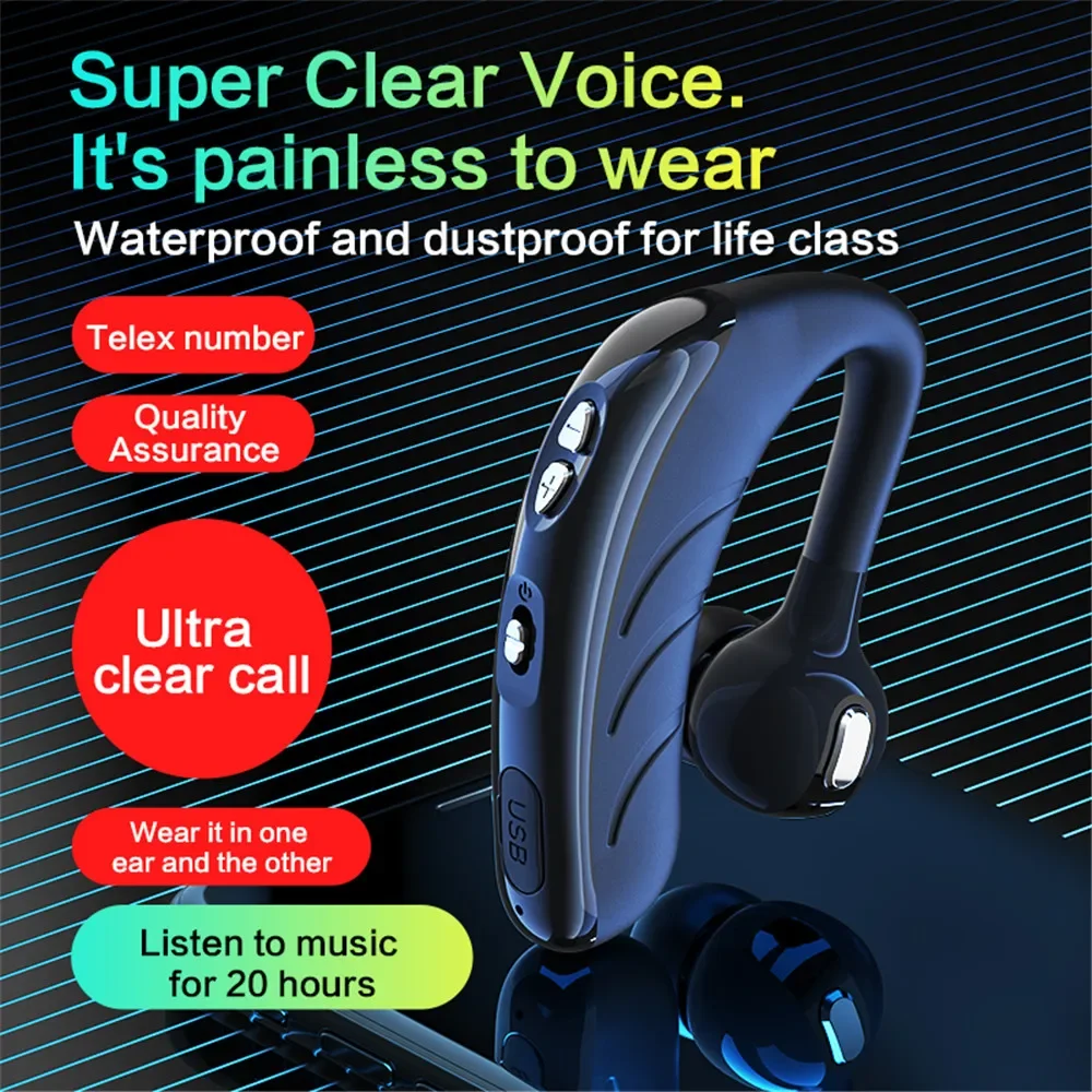 New V9 Wireless Bluetooth Earphone with HIFI Stereo HD Mic Handsfree Headset Stereo Headphones For Samsung iPhone Xiaomi Earbuds