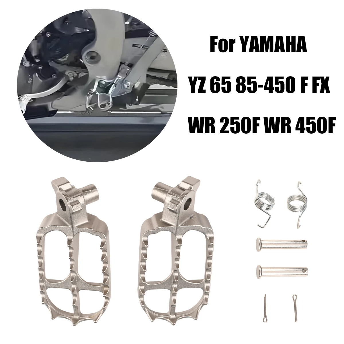 

Подножки для мотоцикла, передние подножки, подставки для педалей для YAMAHA YZ250F 2010-2023 YZ450F 2010-2022 YZF 250 450 Dirt Bike