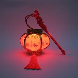 LED Crystal Palace Lantern Children Spring Festival Lantern Antique Handheld lamp red portable lantern Chinese new year lantern