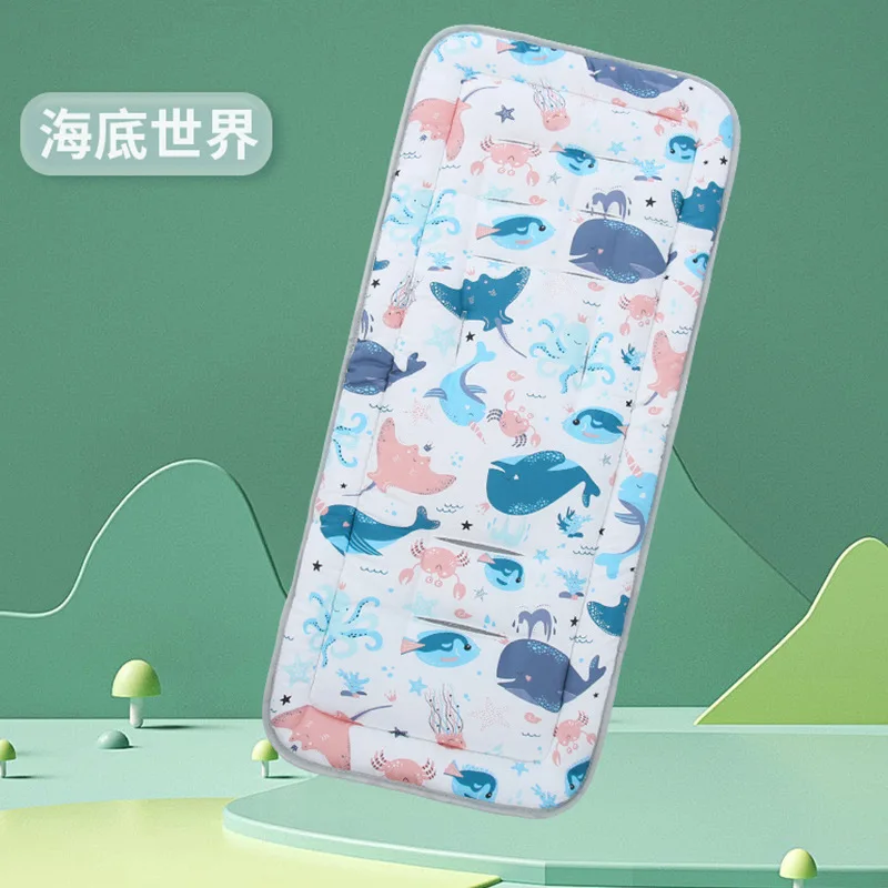 Baby Pram Seat Pad Stroller Cushion for Kids High Chair Cotton Mat Universal Pushchair Liner Baby Accessories
