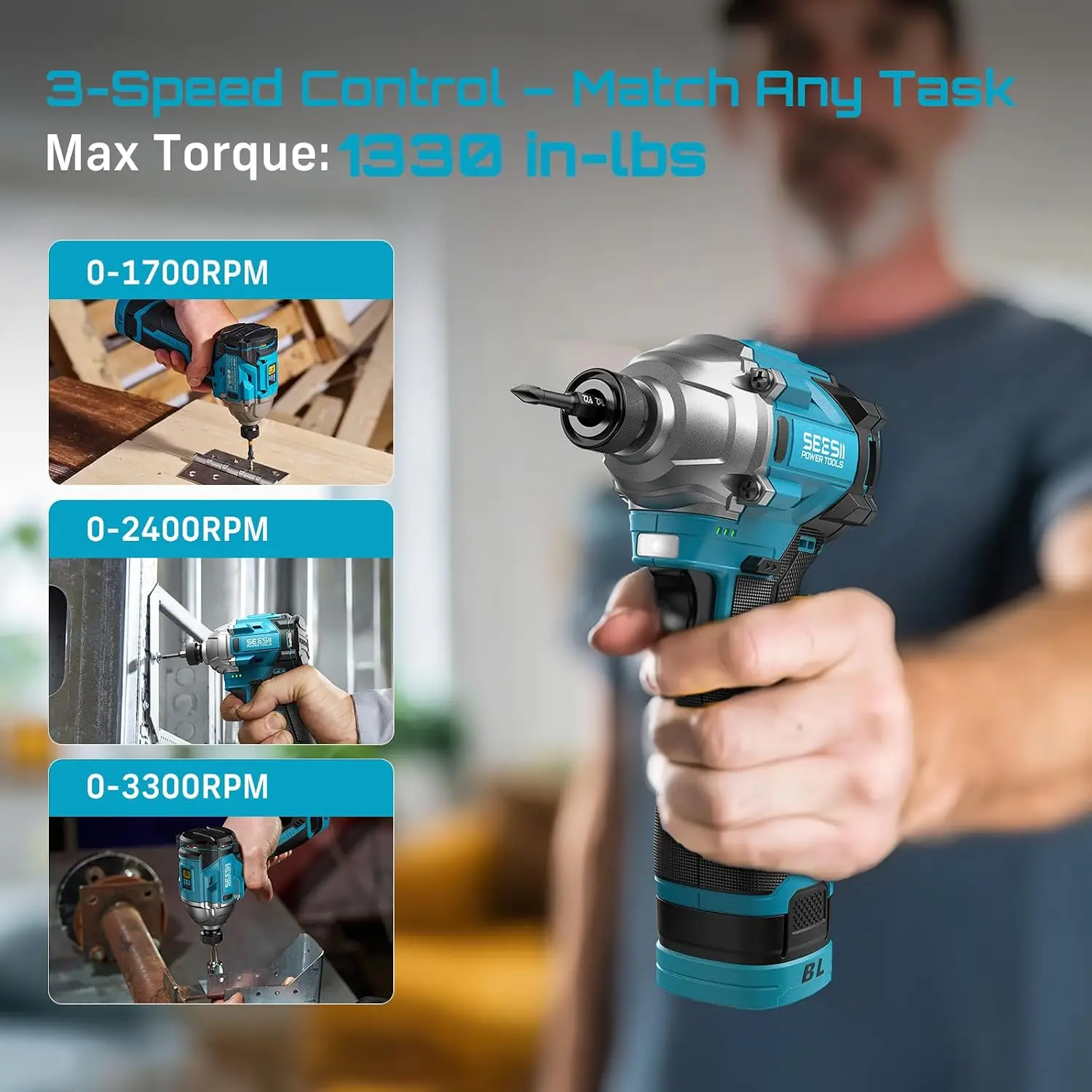 16.8V Brushless Cordless Drill & Impact Driver Combo Kit, 3/8