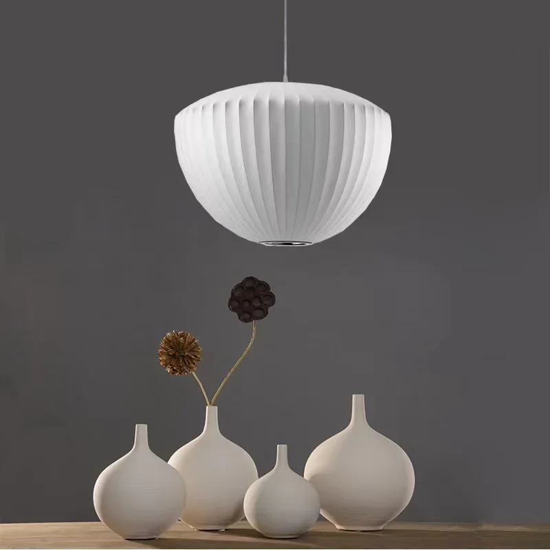 Lampada a sospensione in seta a bolle di alta qualità Lampadario a sospensione di design danese Lampada a sospensione per sala da pranzo, soggiorno, camera da letto