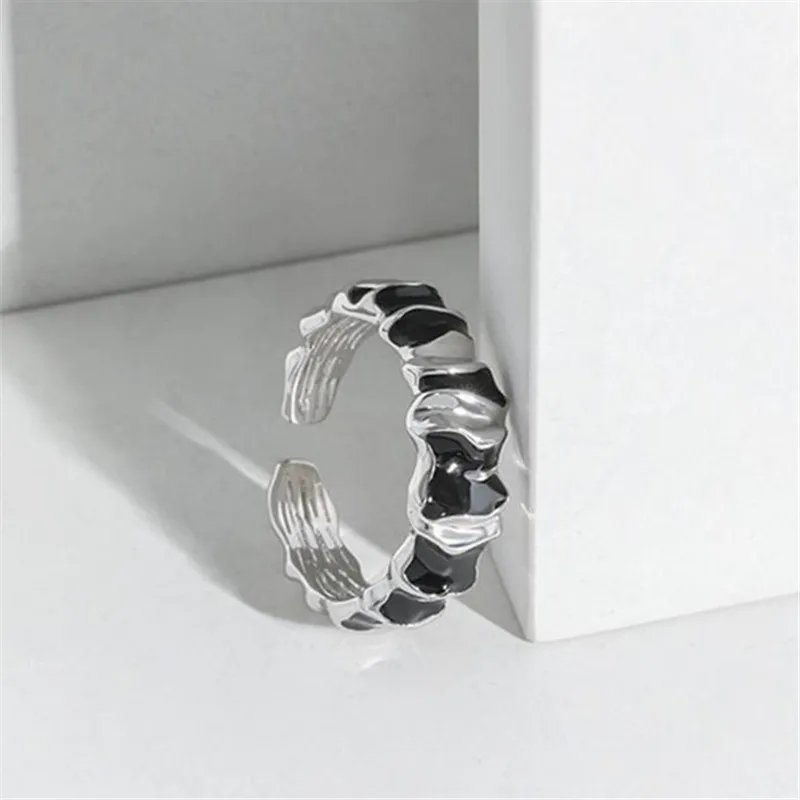 

Fashion 925 Sterling Silver Irregular Open Rings For Women Wedding Luxury Quality Jewelry Offers