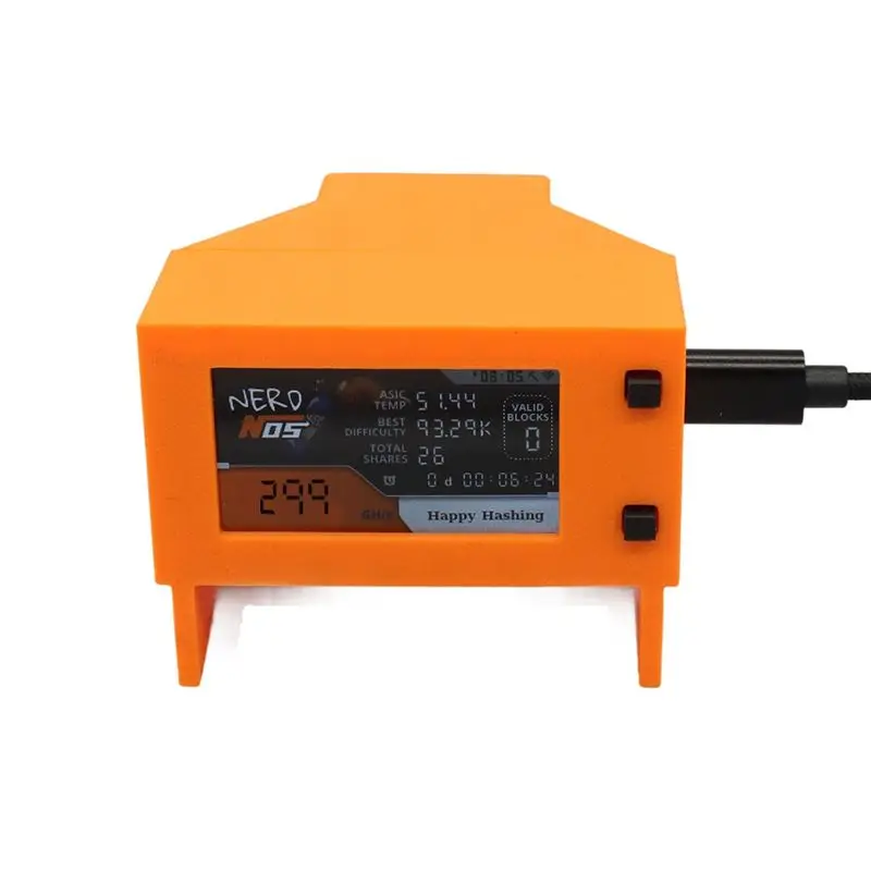 Nerdminer Nerdnos 300GH/S Bitcoin Solo Miner BTC Asic Miner WLAN-Verbindung Bitcoin Crypto Miner EU-STECKER