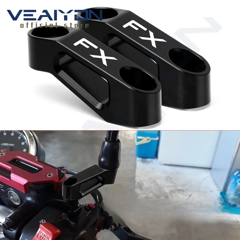 

For Hus FC FX TC TX All Years Motocycle Accessories CNC Aluminum Mirror Riser Extenders Spacers Extension Adapter Adaptor -2024