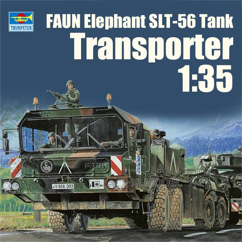 Trumpeter Plastic Assembled Tank Model Kit TP00203 Faun SLT-56 Tank transporter 1/35