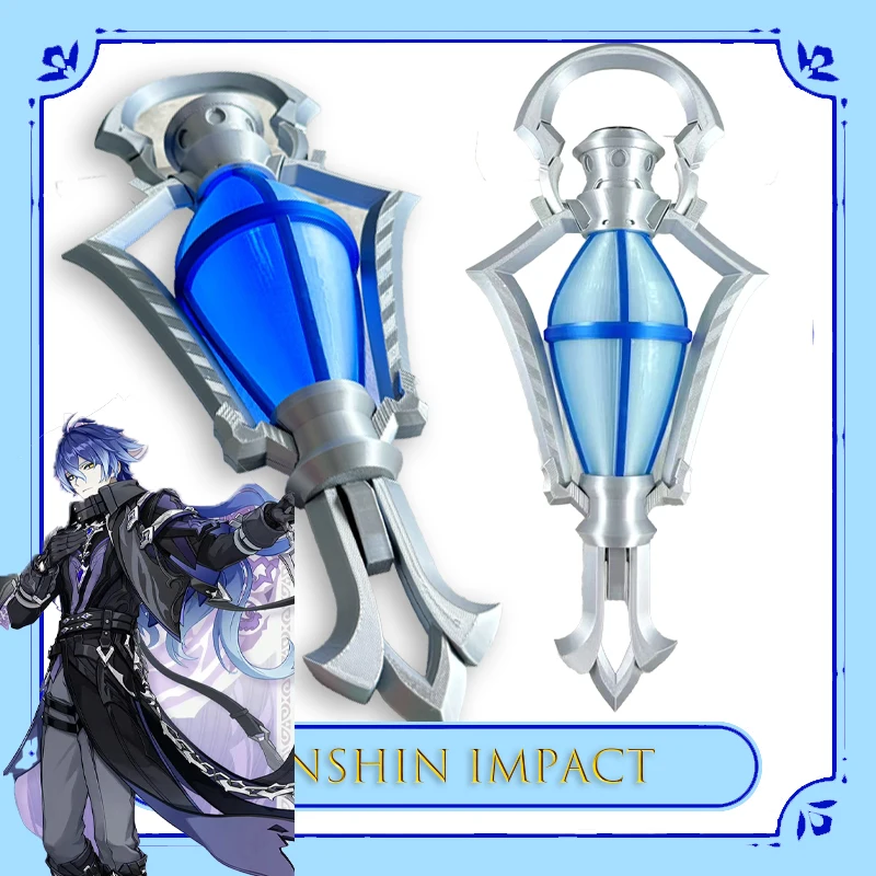 جينشين إمباكت فورليس فانوس محمول كوسبروب يتوهج في الظلام عنصر كهربائي أنيمي ملحق لعبة الهالوين أزياء تنكرية