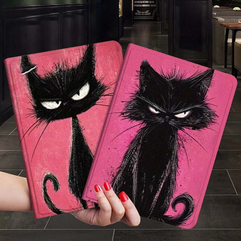 

Art Pink Black Cat Popular Gift For Xiaoxin Lenovo Tab P12 Extreme Legion Y900 Idea Pro GT 12.1 2025 Foldable Tablet Case