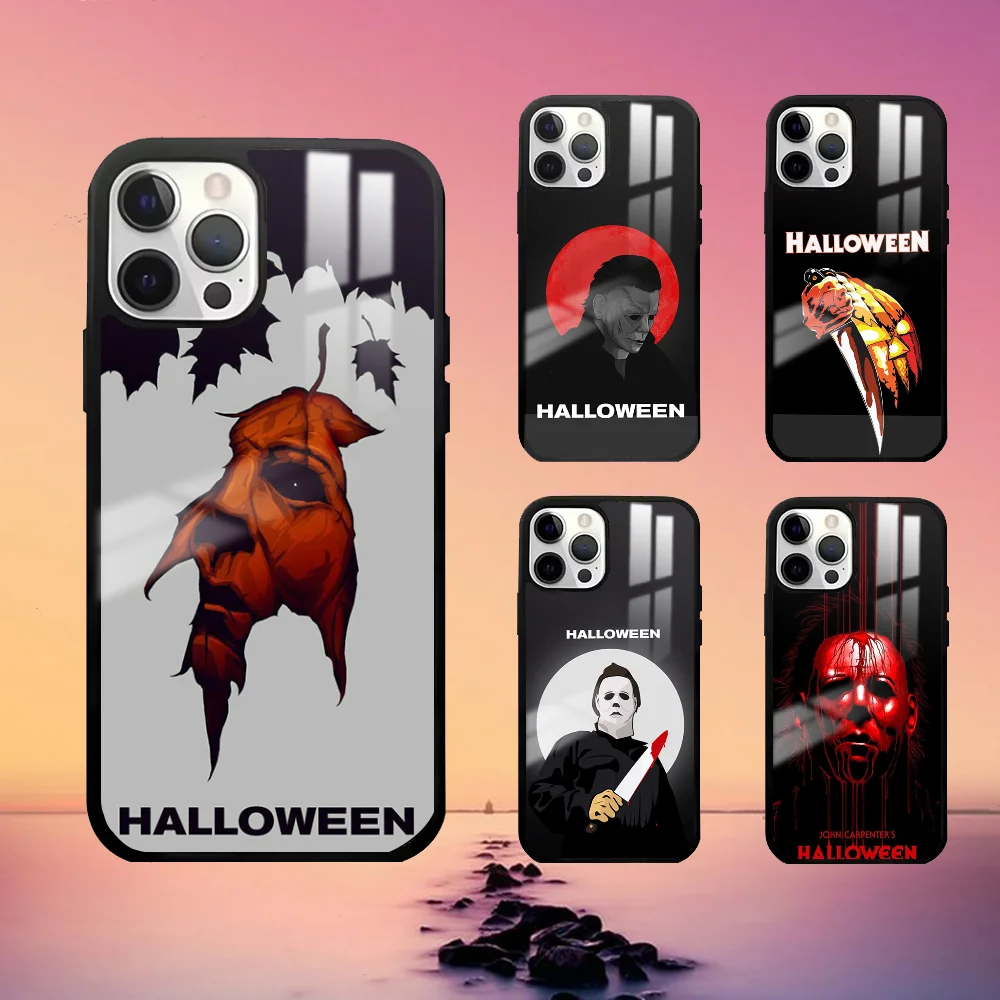 Halloween The Curse Of Michael Phone Case For iPhone 16 15 14 13 12 11 Pro Max Plus Mini PC Fashion High Quality mirror