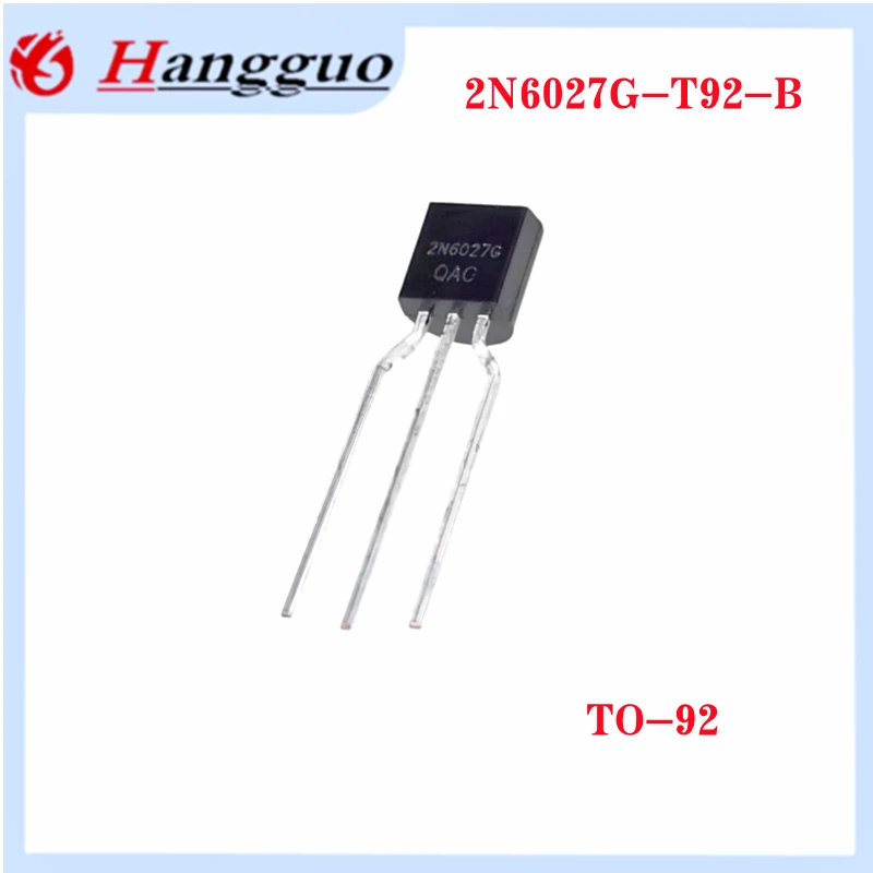 50pcs/lot 2N6027G-T92-B 2N6027G 2N6027 TO-92 40V 150mA Programmable single junction transistor