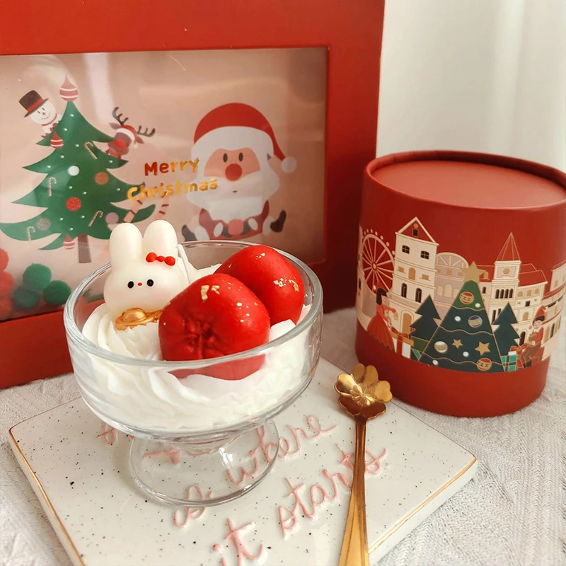 Fortune Rabbit Candy Sticks Ice Cream Cup Cute Creative Soy Wax Fragrance Souvenir Gift