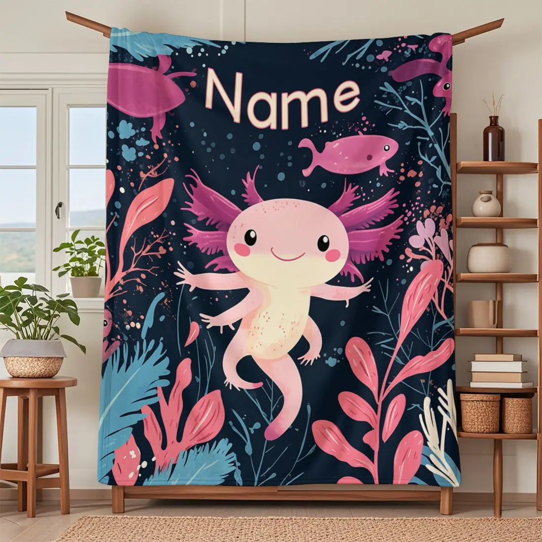 1 Piece Custom name Personalized Flannel Blanket - Ideal Gift for Christmas, Halloween, Birthdays, and Anniversaries, Soft, War