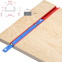 2pcs 30 Type T-track & Miter Bar Slider T-slot Connector Aluminum Alloy Woodworking Chute Rail DIY Carpentry Tools