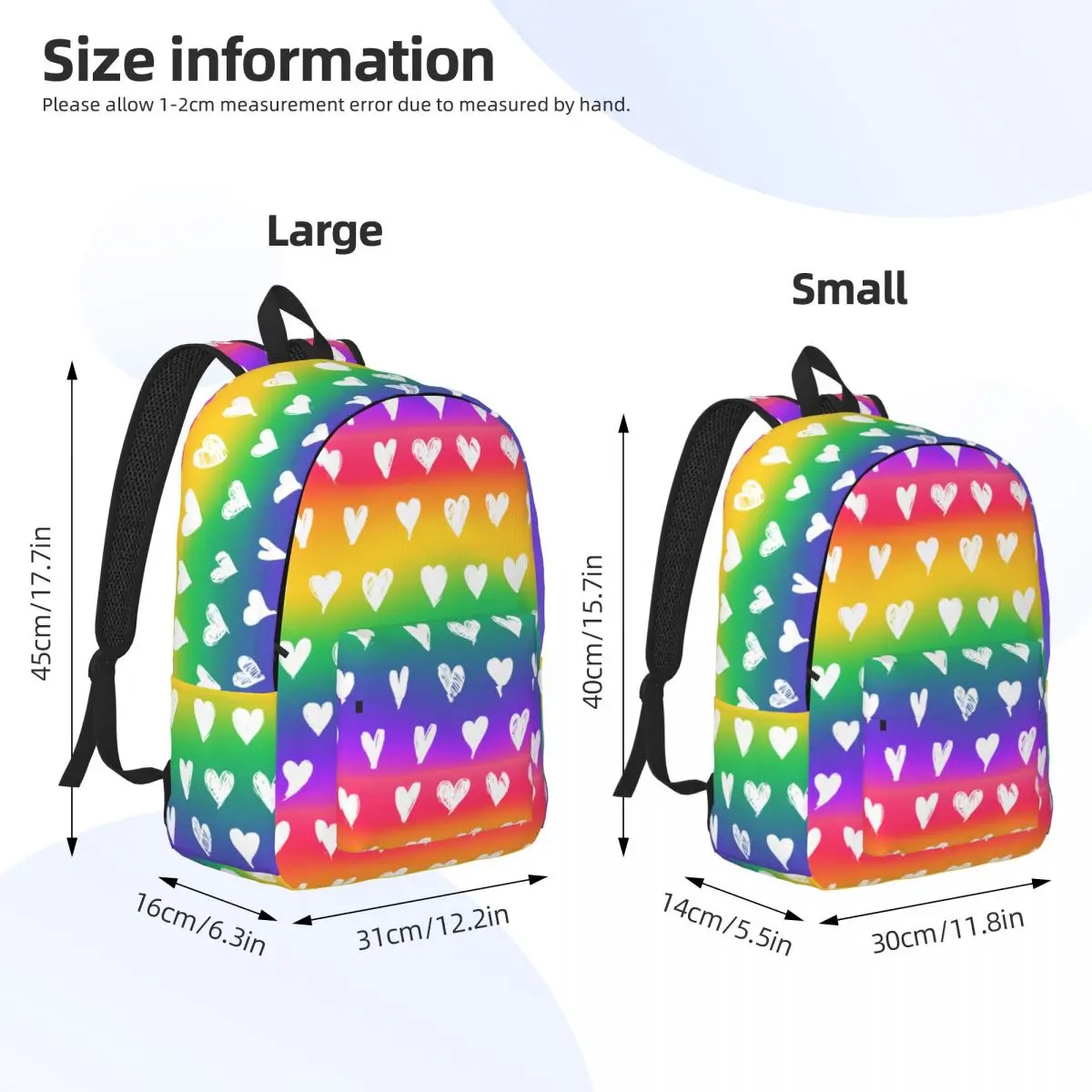 Mochila arco-íris gradiente de orgulho para homens e mulheres bandeira Lgbt, mochila legal para trabalho de estudante, sacos de lona para laptop, 2023