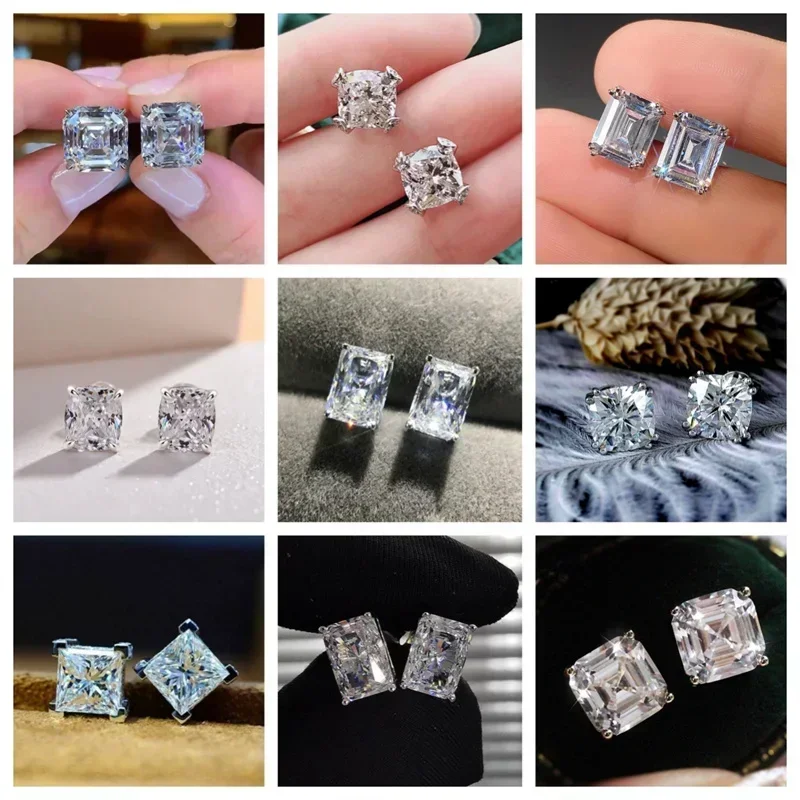 Women's Trendy Single Zirconia Earring Versatile Daily Fashion Accessory for Engagement Ceremony Female Jewelry