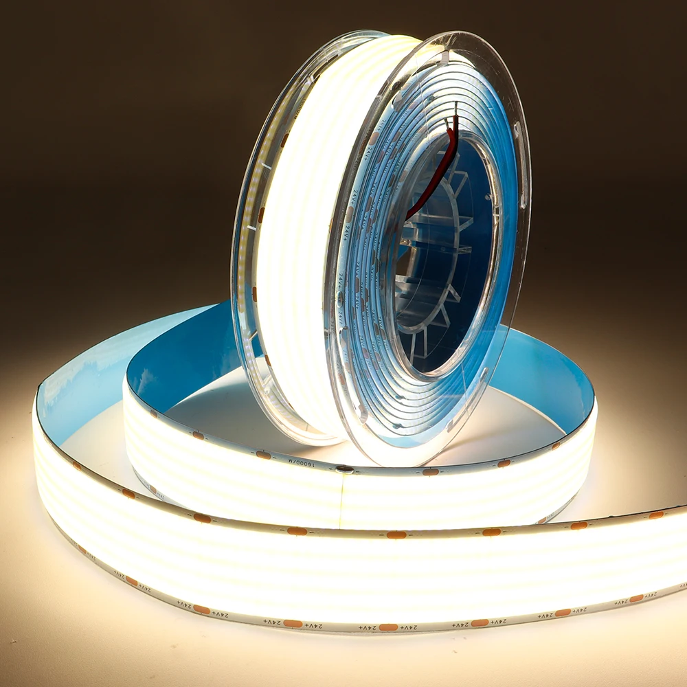 

Ultra wide Dimmable COB LED Strip Lights 30mm 1600LEDs/M 3000K 4000K 6000K Flexible LED Linear Tape Ribbon for Room Decor 1M-5M