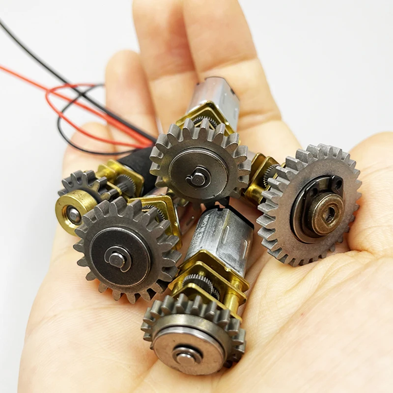 Micro Mini N20 Full All Metal Gearbox Gear Reduction Motor Large Torque Output transmission Big Wheel 14/18/20 Teeth Gear
