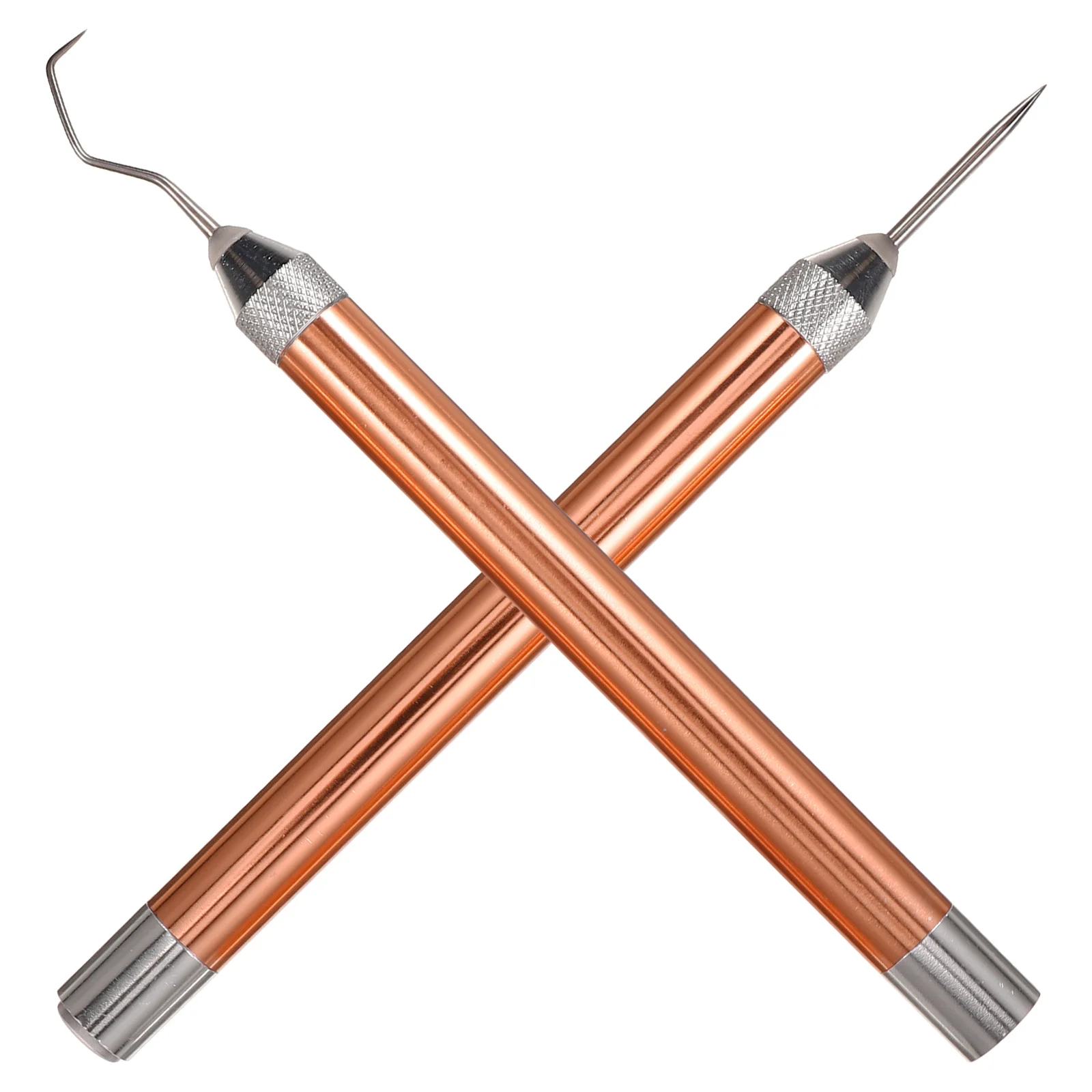 

2pcs Silhouette Embossing Carving Tools Kit Built-In Light For Dark Use Aluminum Stainless Steel Vinyl Weeding Tool Craft Making