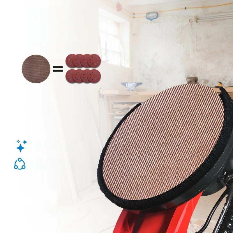 

10pcs 9-Inch Grid Sandpaper Tray With Hook And Loop, Suitable For Various Sand Particles - Dust-Free Grinding Pad, Suitable For