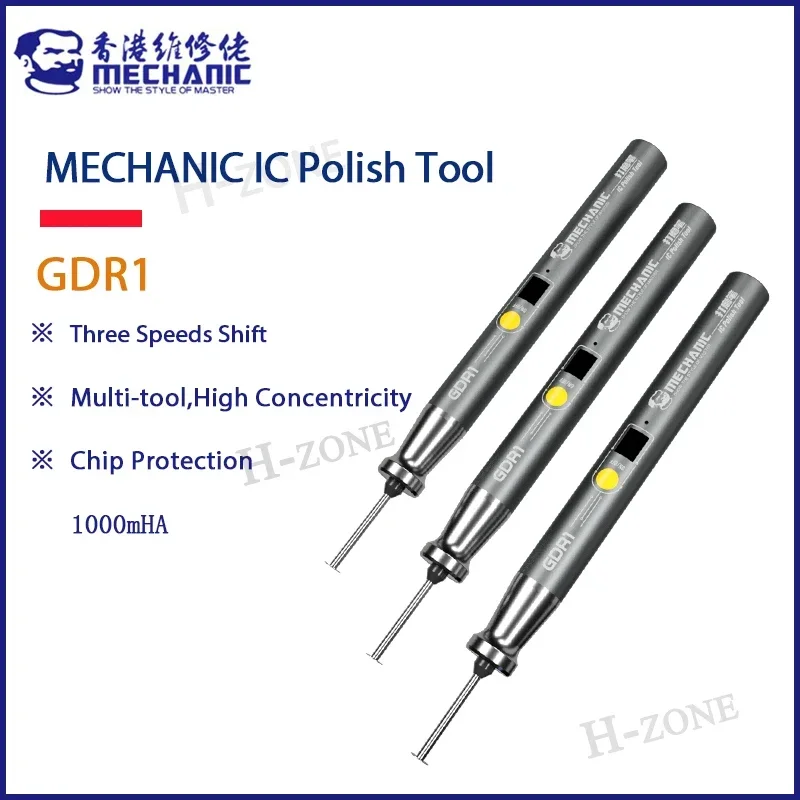 

MECHANIC GDR1 Chip Polishing Pen Handheld IC Polish Tool MINI Electric Carving Pen Grinding Machine for Mobile Phone Repair