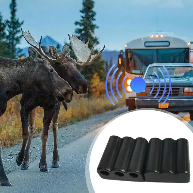 Small Deer Whistles 2pcs Portable Save A Deer Whistle Animal Alert Multifunctional Car Wildlife Warning Whistles Self Adhesive