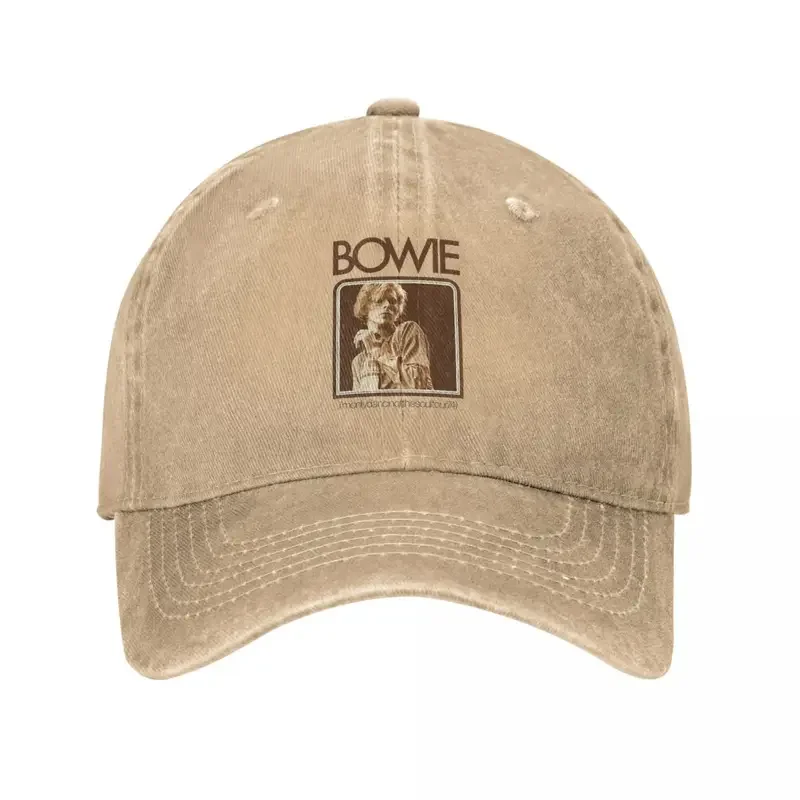 English Singer Actor Washed Baseball Cap Davids Star Bowied Streetwear Trucker Hat Summer Men Women Running Hippie Snapback Cap