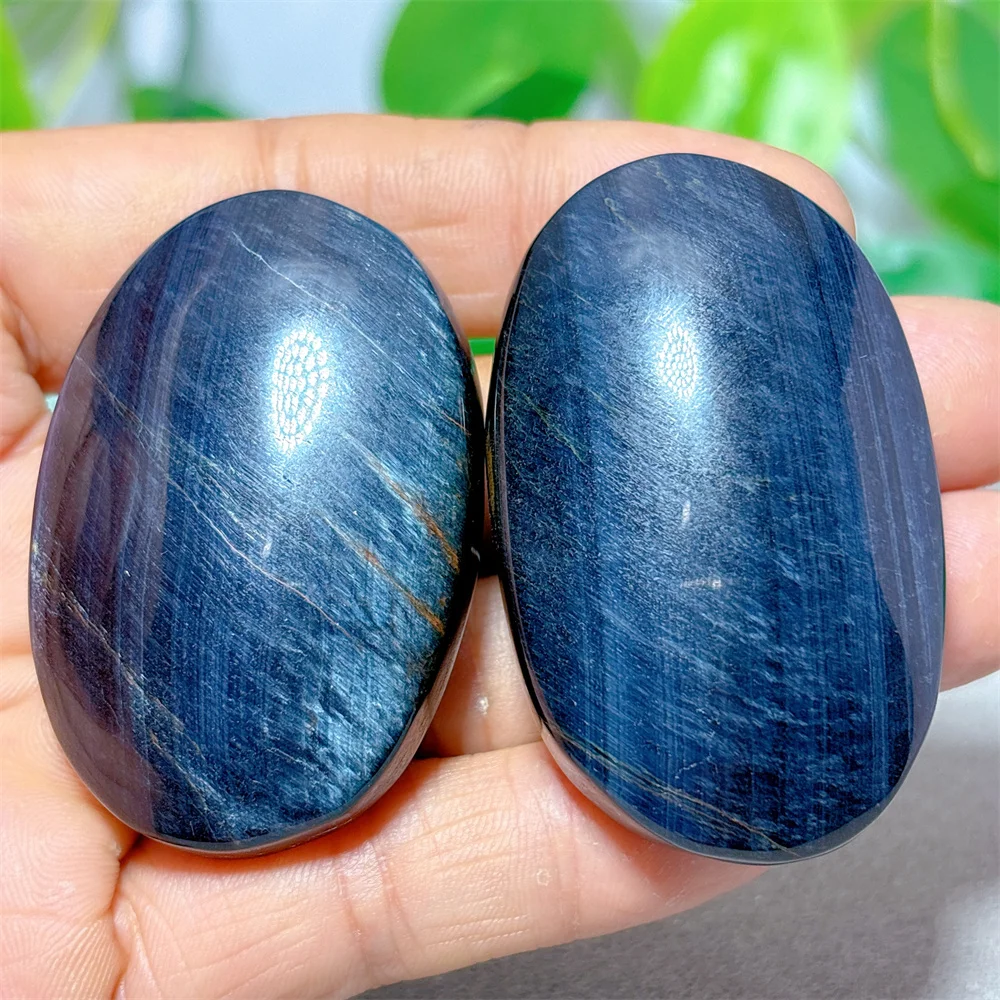 Blue Tiger Eye Palm Crystal Natural Stone Quartz Home Decoration Minerals Reiki Craft Beautiful Love Gemstone Energy Healing