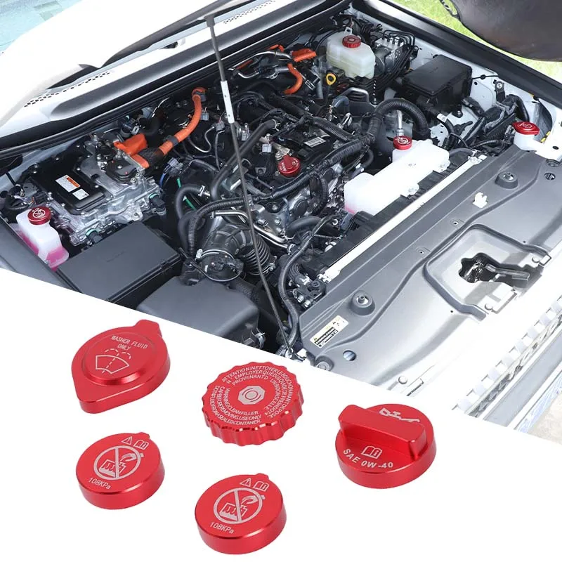 

Aluminum Alloy Engine Oil Cap Fuel Tank Cap Engine Fluid Cap Cover Car Accessories For Toyota Land Cruiser Prado J250 2024-2026