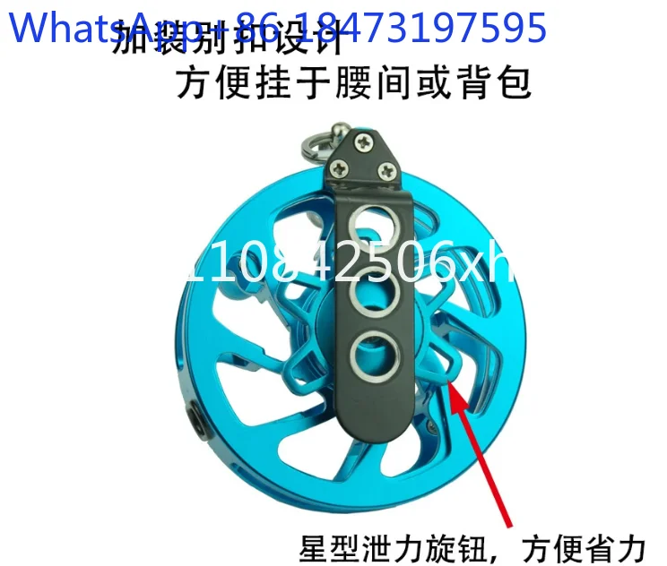 Full metal fish buckle wheel modified fish lock wheel live fish buckle Luya portable telescopic release type