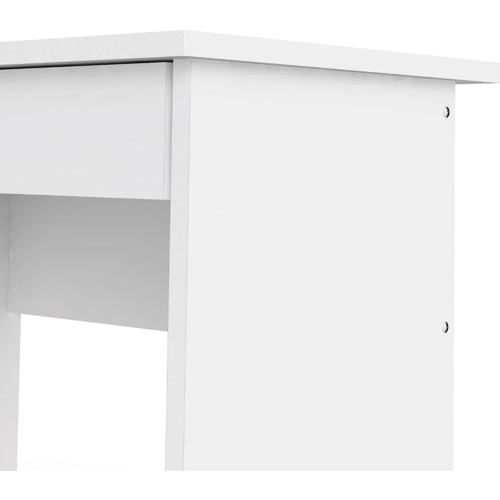 Biurko z 5-szufladami, białe