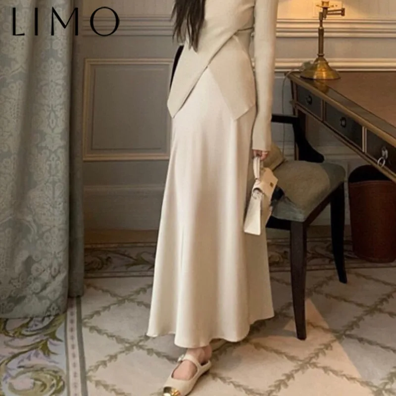 

LIMO Elegant High Slit Bodycon Midi Skirt Women - Sexy A-Line Fish Tail Slit Skirt Casual Comfortable Office Lady Party Wear