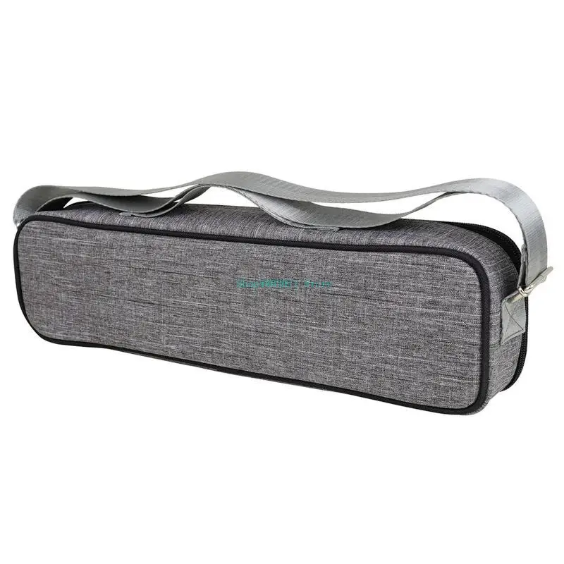 

T3LD PU Leather Flute for Case Waterproof Flute Storage Bag for w/ Adjustable Shoulde