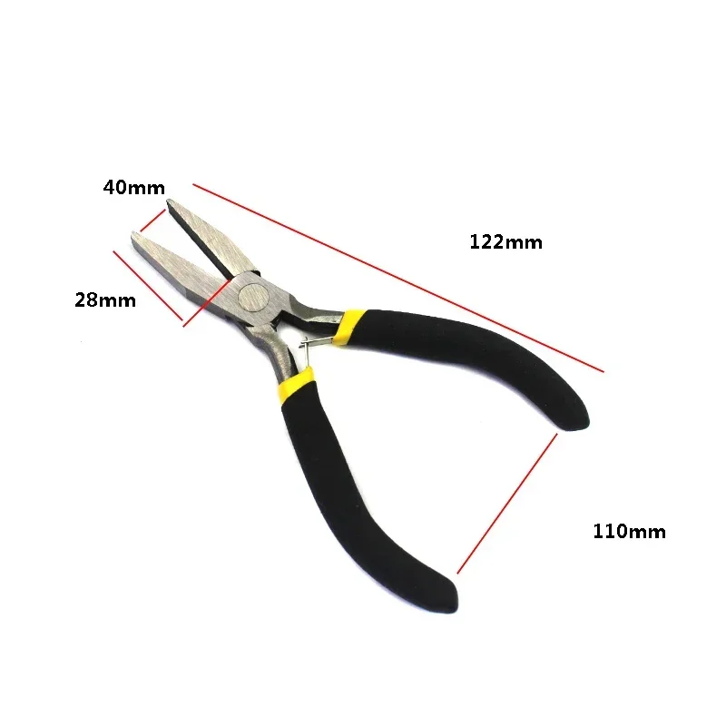 8 Style Portable Durable Carbon Steel Forging Jewellery Pliers Light Weight Making Beading Mini Pliers Tool Round Flat Long Nose