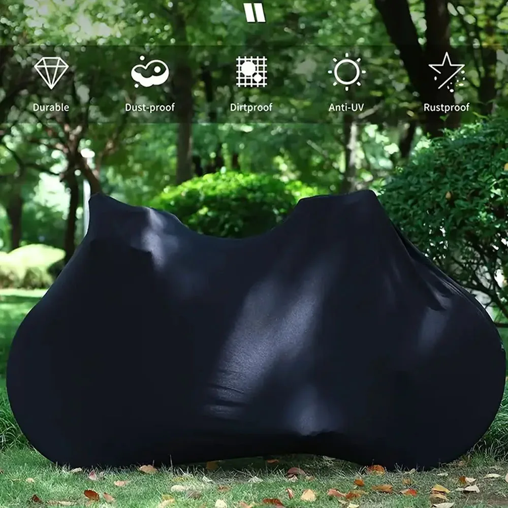 

Bicycle cover, mountain bike dust cover, anti dust wheel cover, all black universal bicycle cover
