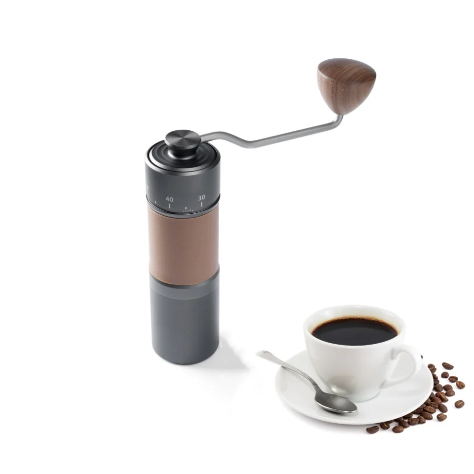 

Coffee Grinder Sale 30g Capacity Hand Grinder With External Adjustable Stainless Steel Manual Coffee Bean Grinderl Dark Grey