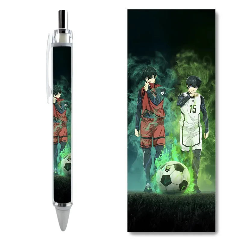 

2/4PCS Chigiri Shuuichi Itoshi Rin Popular Anime 2D Peripherals Customized Gel Pens and Exquisite Stationery School Supplies