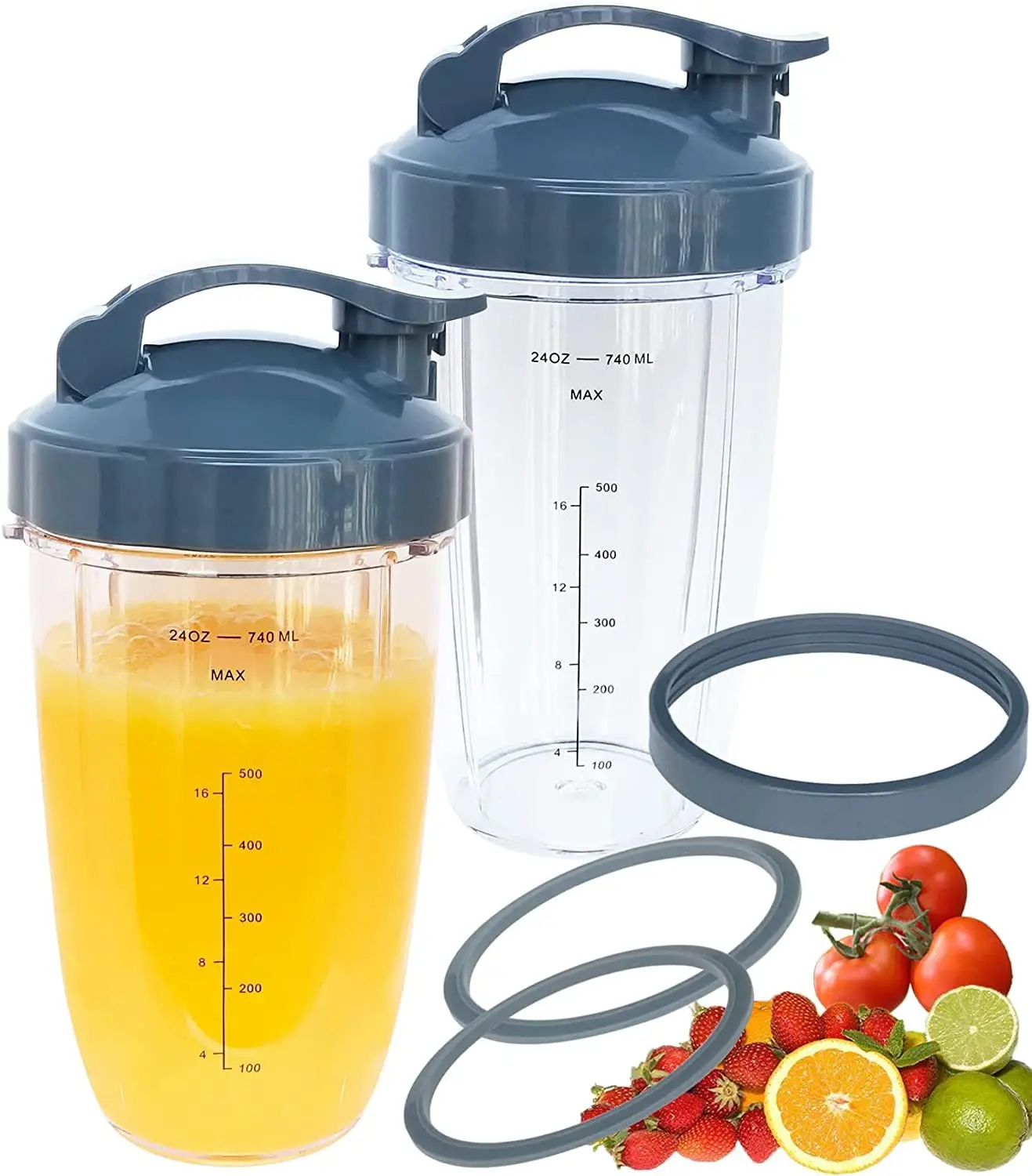 Imagem -05 - Reposição para Nutribullet Copos 32oz com Tampa Flip-top To-go e Juntas de Borracha Acessório Liquidificador 900w Peças de