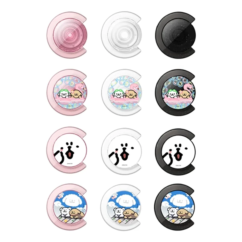 

Dog Summer Pink White Transparent Magnetic Folding Phone Stand for IPhone Holder Mount Support for Samsung Galaxy